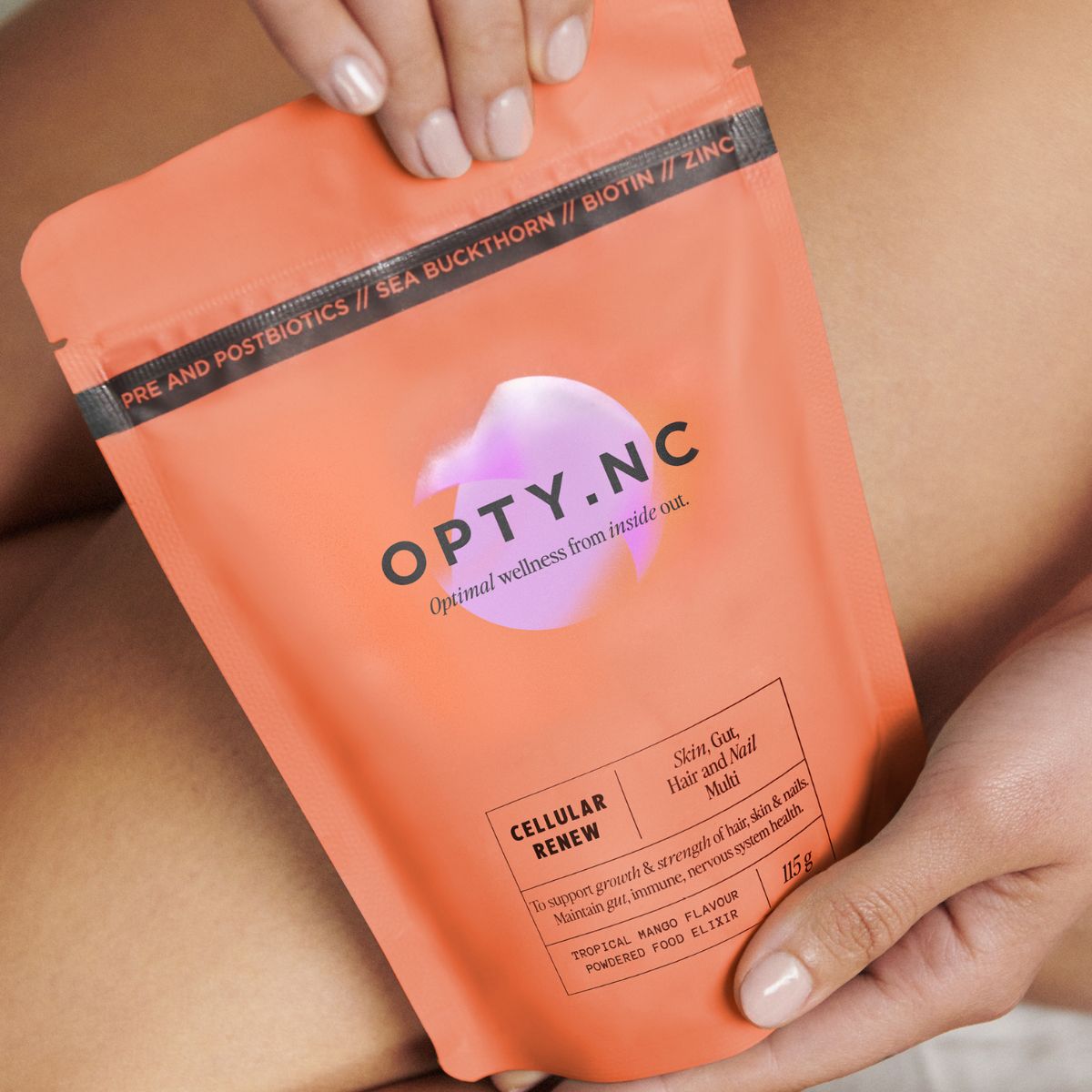 OPTY.NC ingestible powder elixir